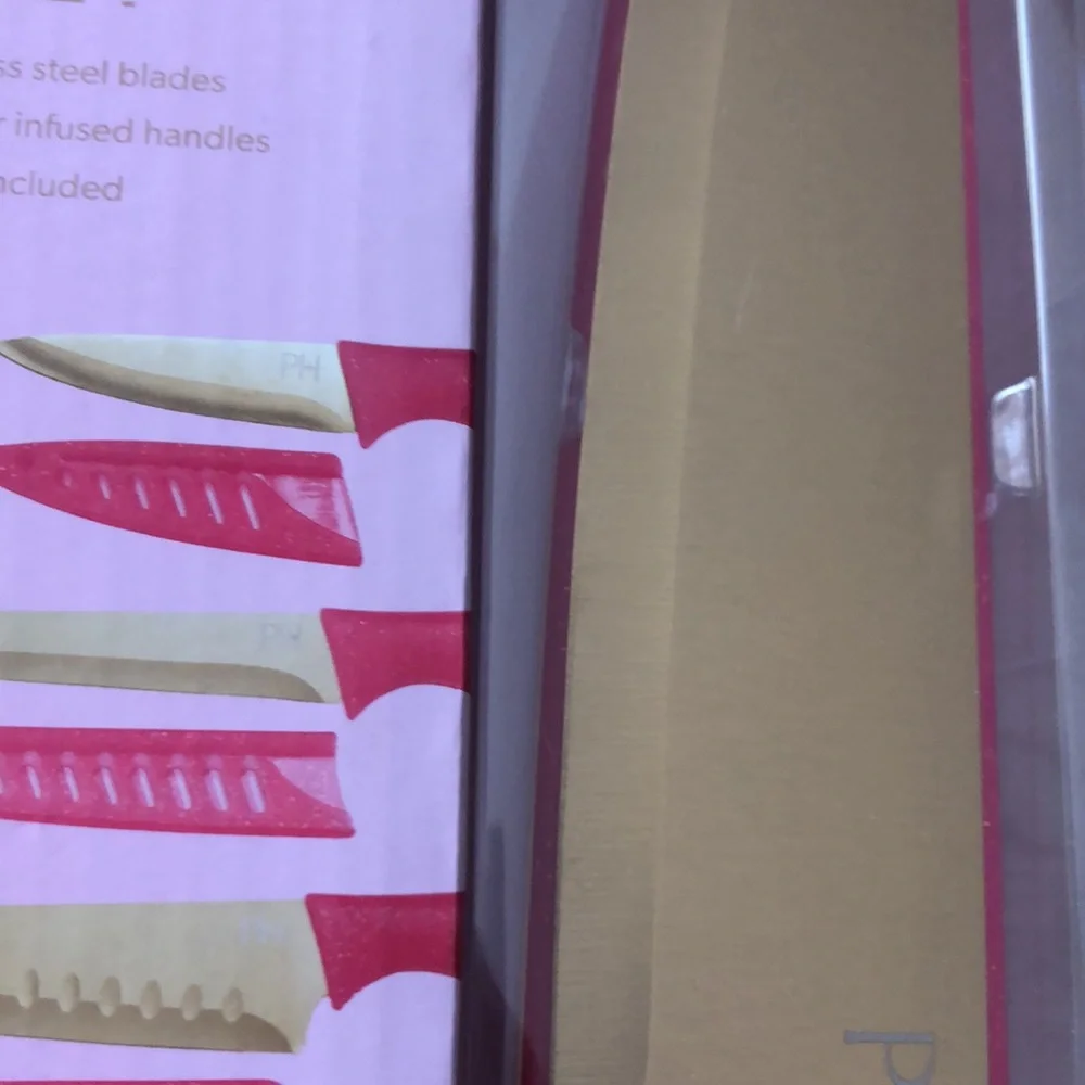 Paris Hilton Pink and Gold 13 pc Cutlery Knife Set